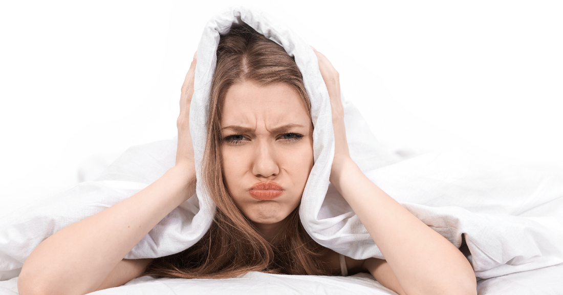 menstruationskop, Pige, med, Humørsvingninger, under, menstruation