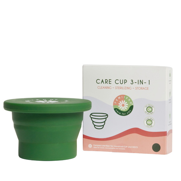 Femieko desinfektionskop i silikone med emballage | menstrual cup sterilization cup with packaging