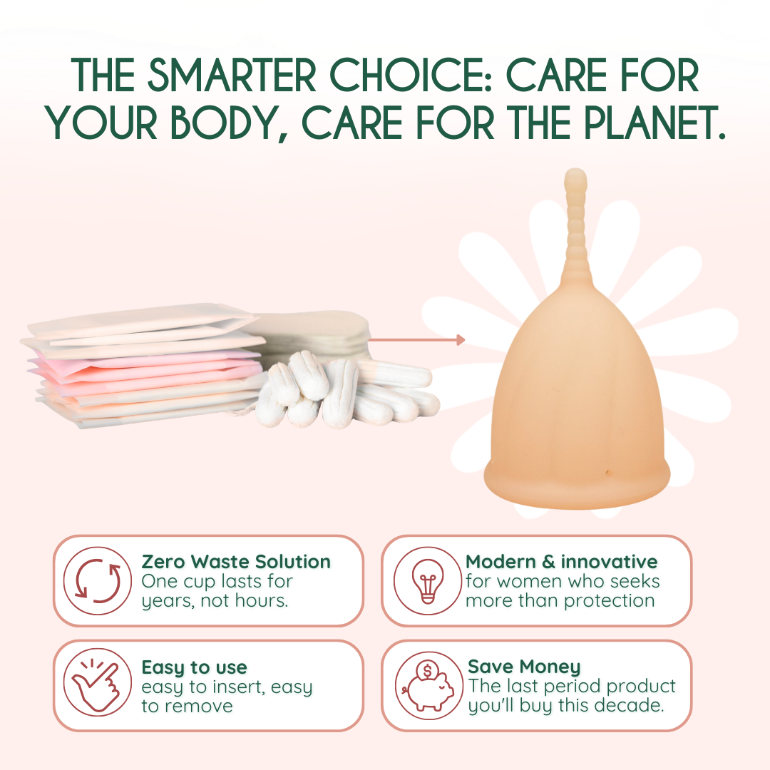 laekagesikker menstruationskop med let vakuum | leakproof menstrual cup secure seal