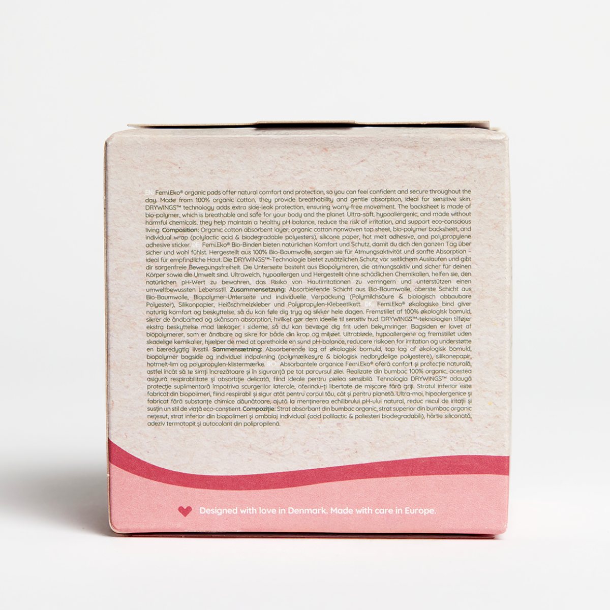 Bind med vinger i økologisk bomuld | Ultra Dag | 10 stk