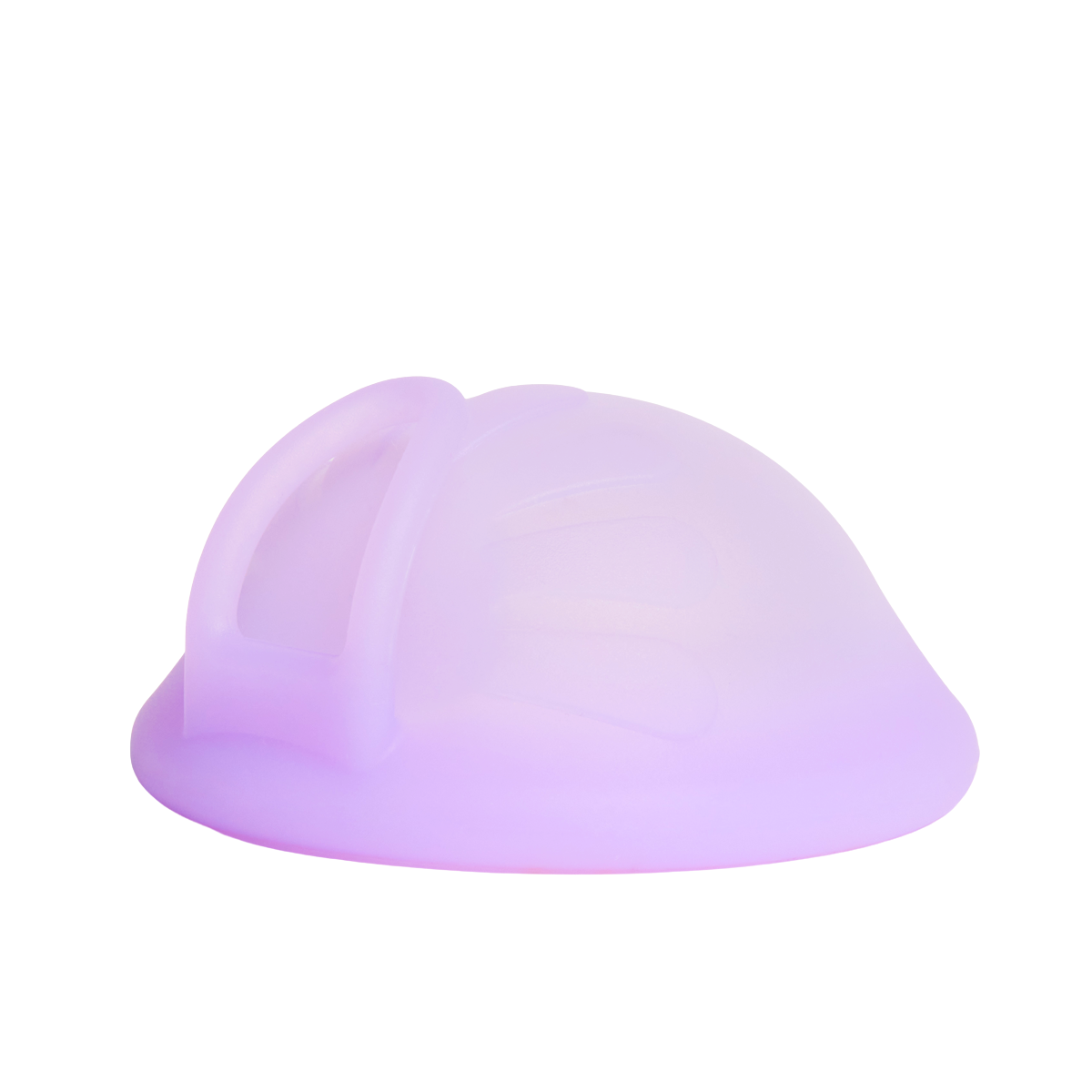 antibakteriel menstruationsdisk femieko i lilla medicinsk silikone | antibacterial purple menstrual disc medical grade silicone