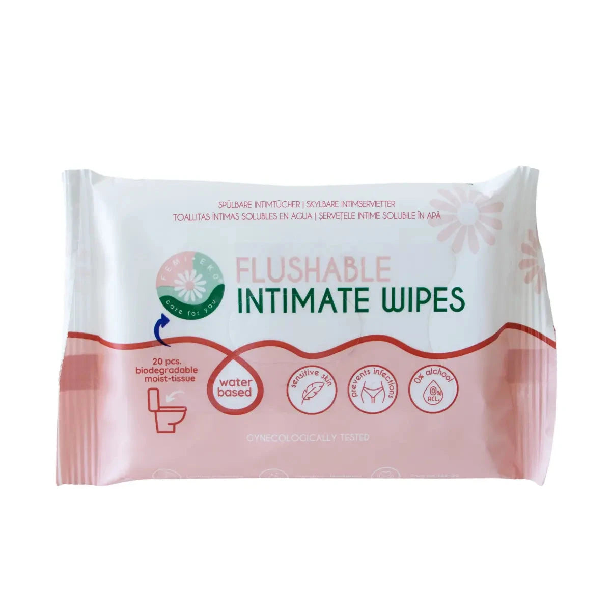 Intimservetter från FemiEko – produktfoto