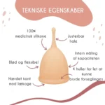 Menstruationskop - størrelse B - Powder