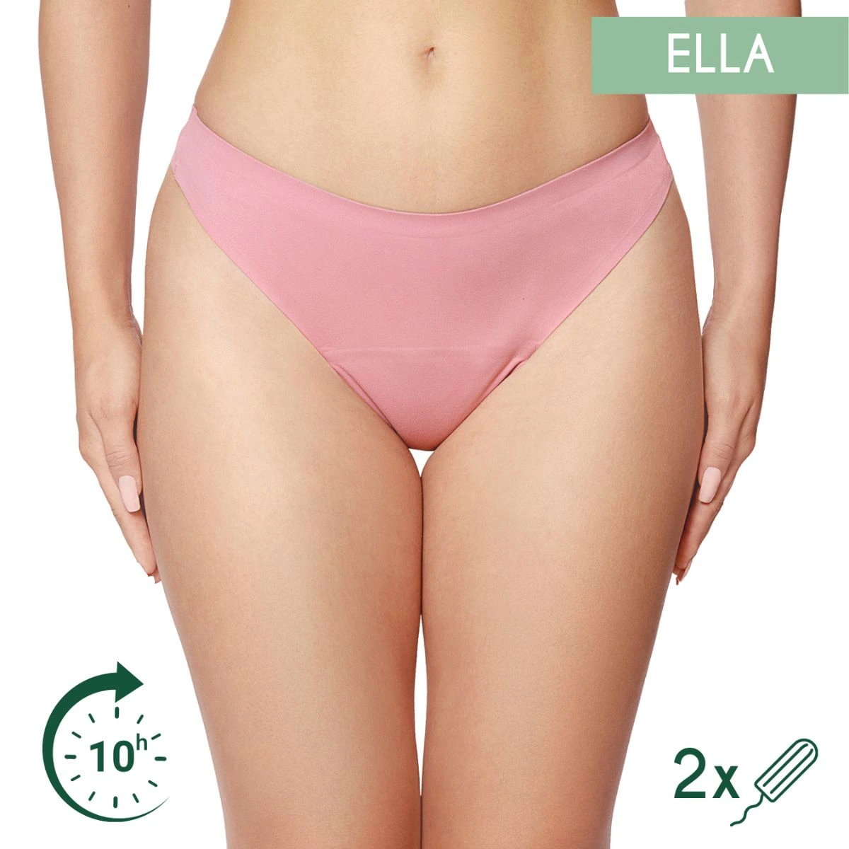 Ella Menstruationstrusser - Gstring - Lyserød